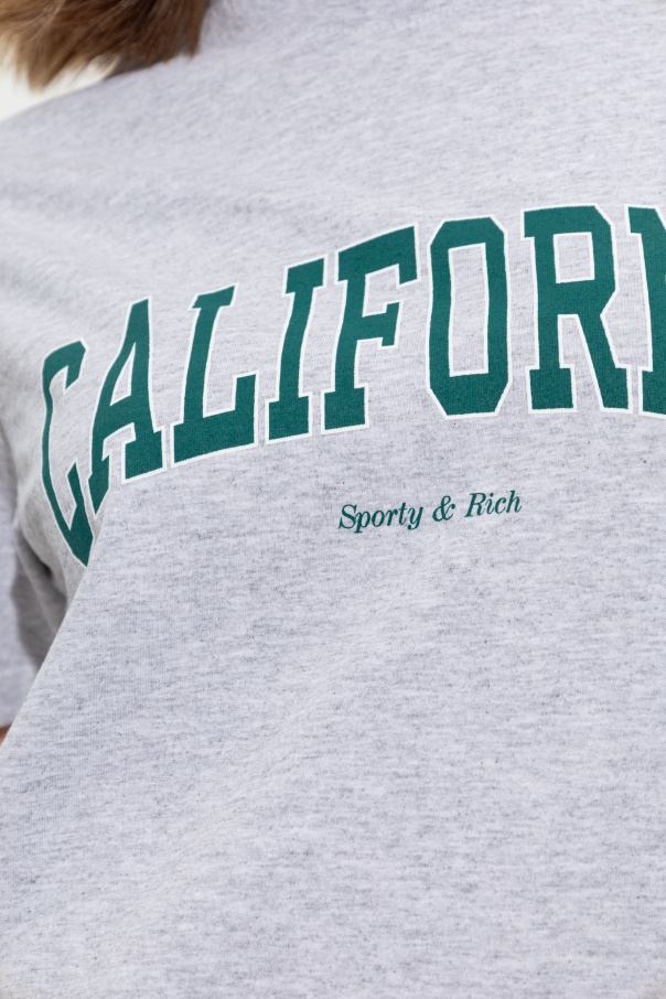 Sporty&Rich｜ (California T-Shirt - Heather Gray (TO0436 California T-Shirt - Heather Gray/Alpine – Sporty & Rich